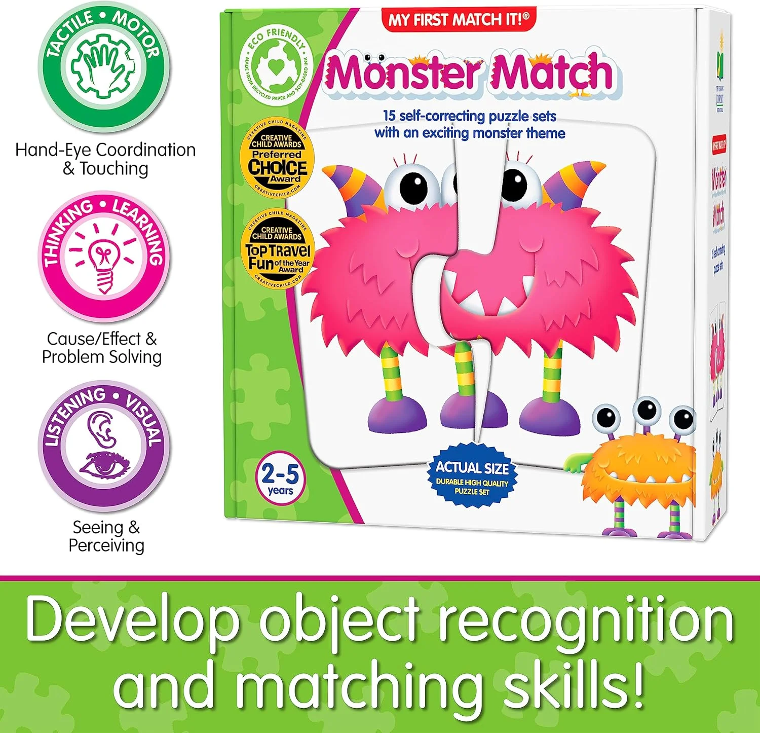 سفر یادگیری من: اولین بازی تطبیق من - تطبیق هیولا - بازی های پازلی برای کودکان نوپا - 15 بازی تصویری تطبیقی خود اصلاح شونده - اسباب بازی های برنده جایزه سفر یادگیری من: اولین بازی تطبیق من - تطبیق هیولا - بازی های پازلی برای کودکان نوپا - 15 بازی تصویری تطبیقی خود اصلاح شونده - اسباب بازی های برنده جایزه