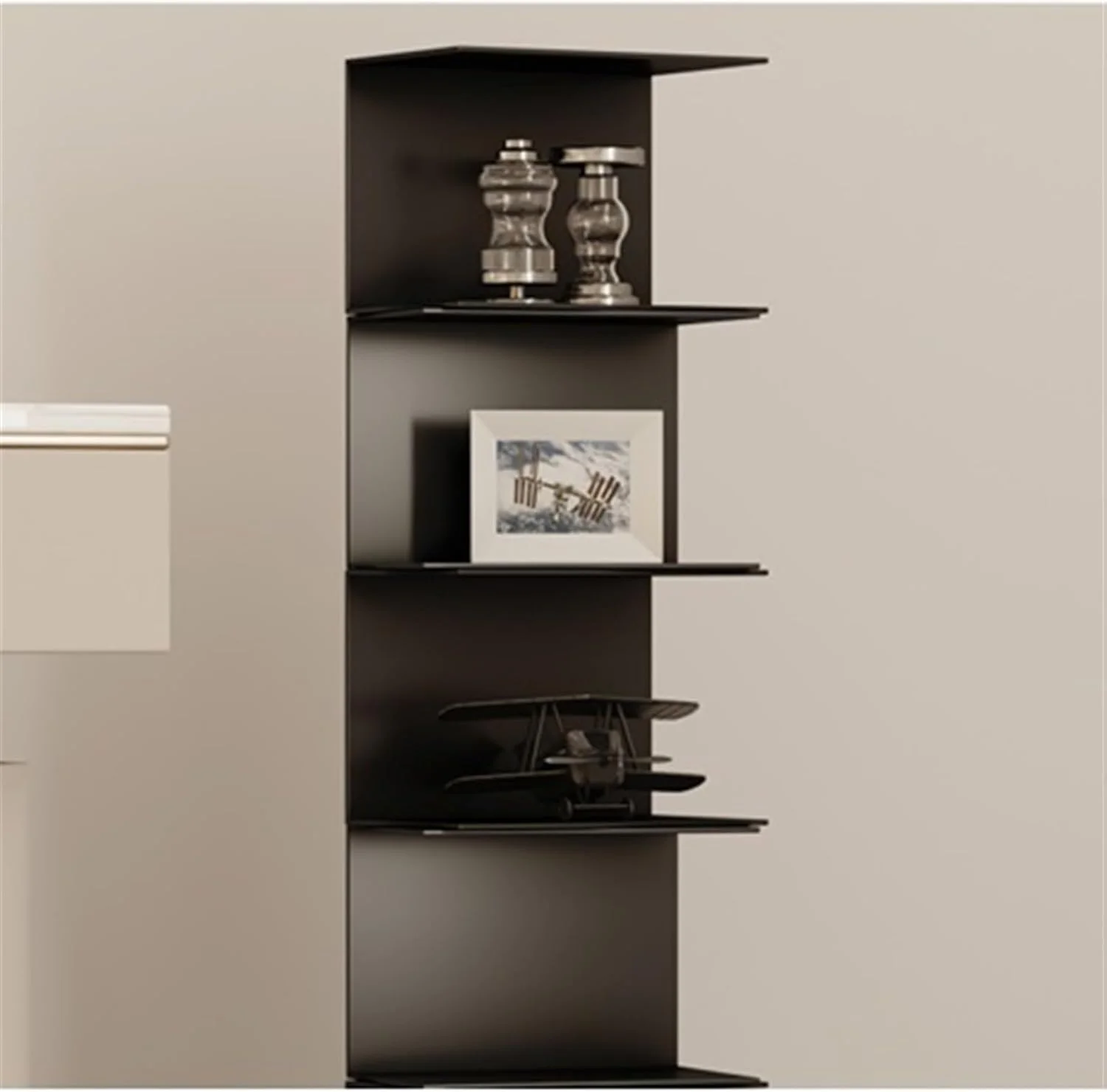 قفسه کتاب خلاقانه ساده، قفسه درختی چند لایه گوشه ای، کتابخانه کوچک خانگی شخصی (109 سانتی متر) قفسه کتاب خلاقانه ساده، قفسه درختی چند لایه گوشه ای، کتابخانه کوچک خانگی شخصی (109 سانتی متر)