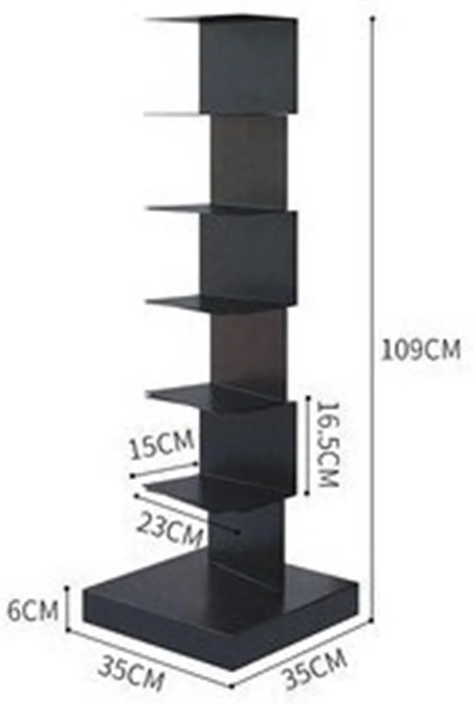 قفسه کتاب خلاقانه ساده نامرئی، قفسه درختی چند لایه گوشه ای، قفسه کتاب شخصی خانگی کوچک (109 سانتی متر) قفسه کتاب خلاقانه ساده نامرئی، قفسه درختی چند لایه گوشه ای، قفسه کتاب شخصی خانگی کوچک (109 سانتی متر)