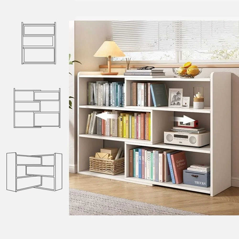 قفسه کتاب کودک تاشو 4 طبقه، قفسه کتاب بازشو، قفسه کتاب قابل گسترش، قفسه نمایش چوبی MDF برای کتابخانه مدرسه، گوشه مطالعه قفسه کتاب کودک تاشو 4 طبقه، قفسه کتاب بازشو، قفسه کتاب قابل گسترش، قفسه نمایش چوبی MDF برای کتابخانه مدرسه، گوشه مطالعه