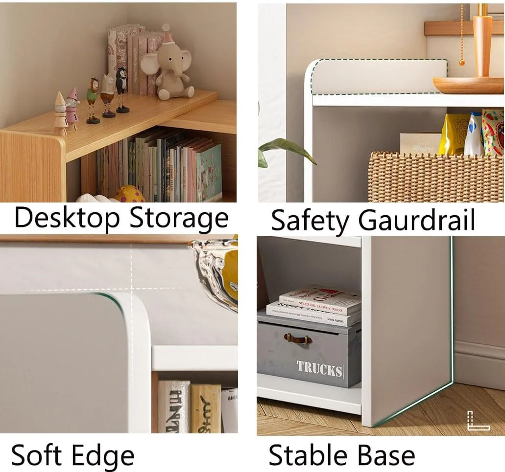 قفسه کتاب کودک تاشو 4 طبقه، قفسه کتاب بازشو، قفسه کتاب قابل گسترش، قفسه نمایش چوبی MDF برای کتابخانه مدرسه، گوشه مطالعه قفسه کتاب کودک تاشو 4 طبقه، قفسه کتاب بازشو، قفسه کتاب قابل گسترش، قفسه نمایش چوبی MDF برای کتابخانه مدرسه، گوشه مطالعه