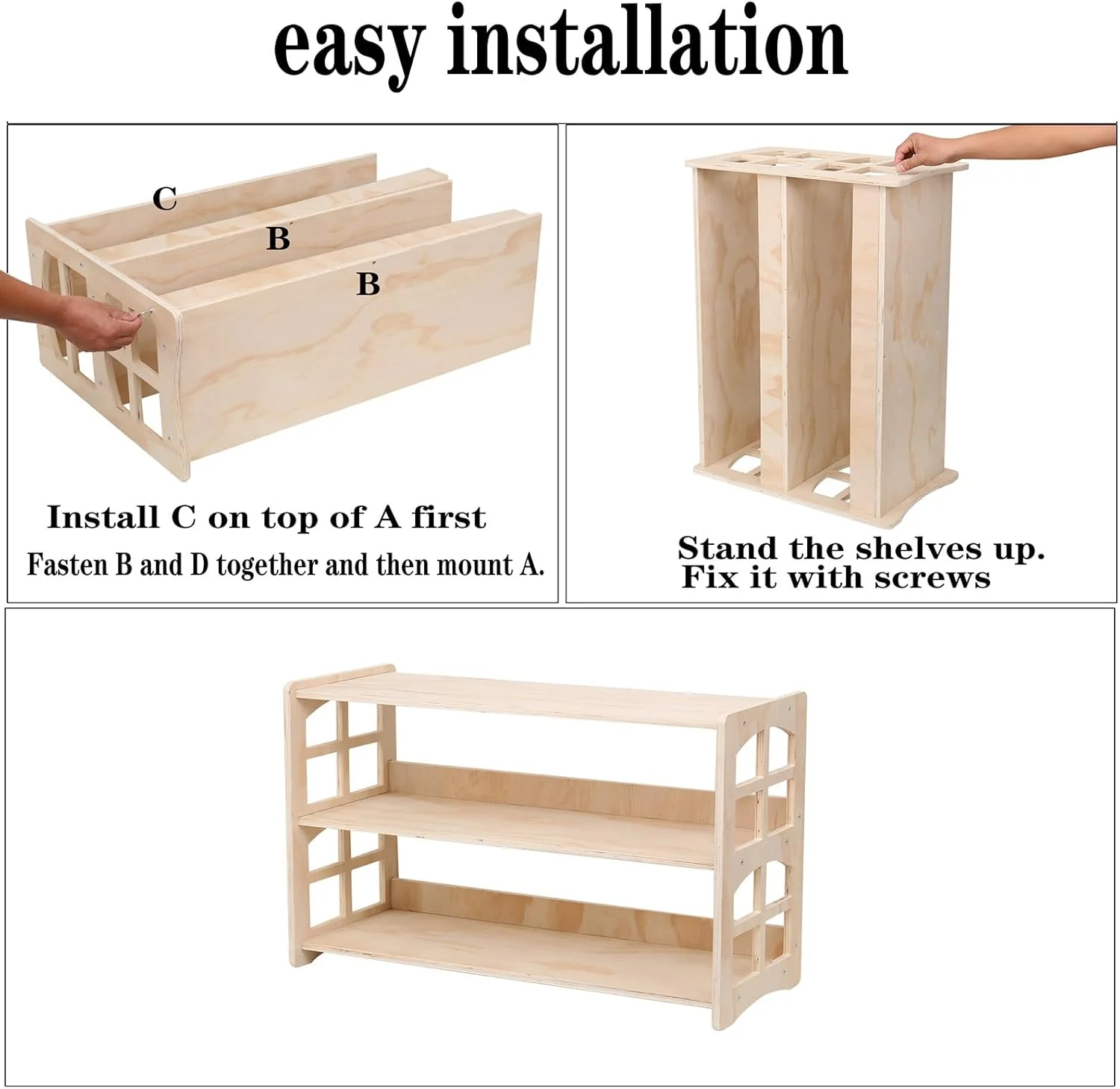 قفسه کتاب مونته سوری، قفسه اسباب بازی، سازمان دهنده وسایل کودک، قفسه کتاب برای اتاق کودک، مبلمان چوبی محکم و ایمن برای کلاس درس کودکان (3 طبقه) قفسه کتاب مونته سوری، قفسه اسباب بازی، سازمان دهنده وسایل کودک، قفسه کتاب برای اتاق کودک، مبلمان چوبی محکم و ایمن برای کلاس درس کودکان (3 طبقه)