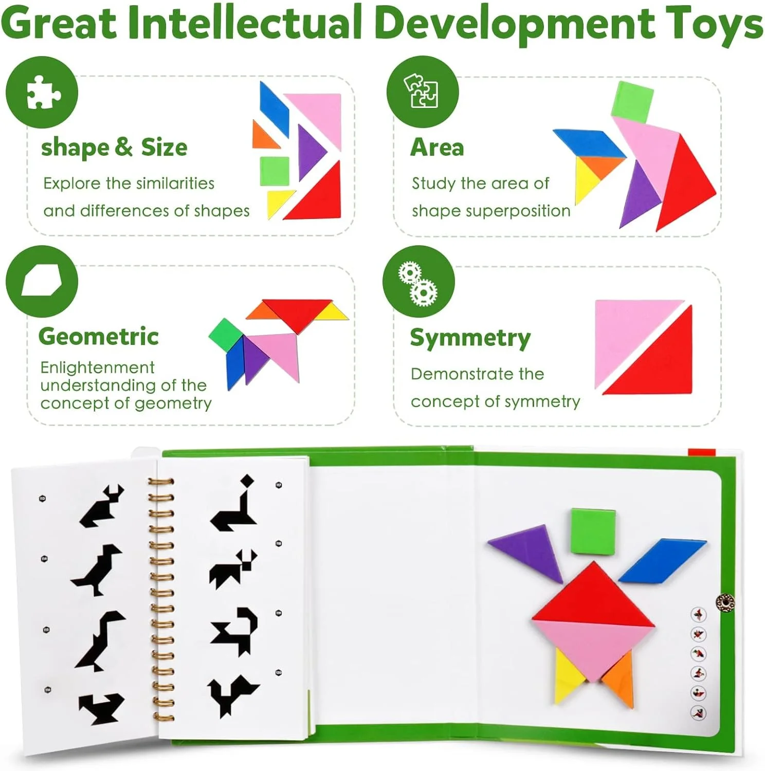 پازل تانگرام مسافرتی NALACAL، بازی پازل مغناطیسی، بازی سفر جاده ای، اَشکال اره مویی، بازی های تشریحی STEM با راه حل، اسباب بازی آموزشی IQ برای کودکان و بزرگسالان، چالش های فکری، 368 الگو پازل تانگرام مسافرتی NALACAL، بازی پازل مغناطیسی، بازی سفر جاده ای، اَشکال اره مویی، بازی های تشریحی STEM با راه حل، اسباب بازی آموزشی IQ برای کودکان و بزرگسالان، چالش های فکری، 368 الگو