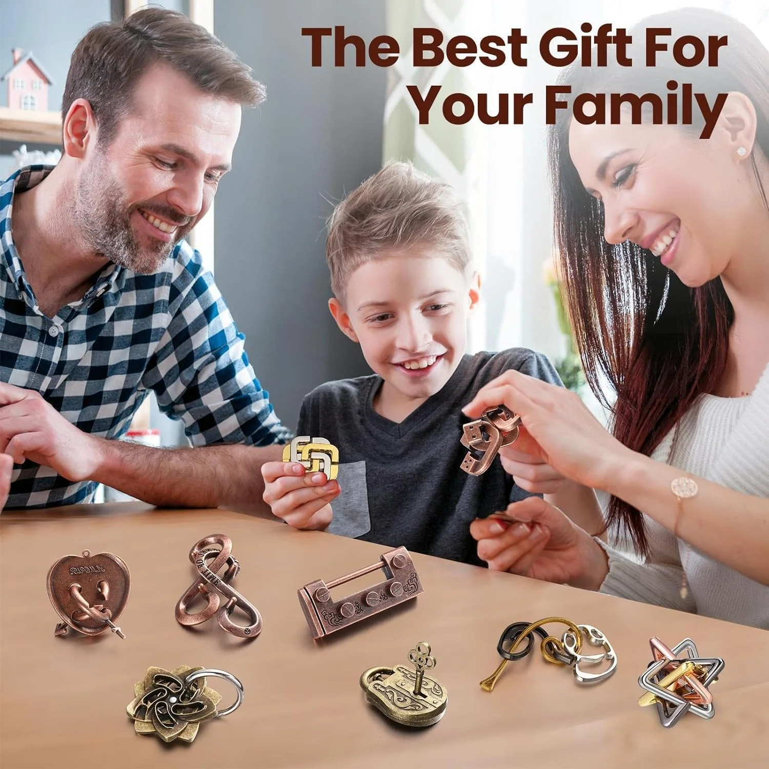 پازل های فکری نالاکال، پازل فلزی سه بعدی فولادی برای بزرگسالان، پازل درهم قفل شونده، اسباب بازی های پازل هوشمند آموزشی IQ بزرگسالان 9 عددی