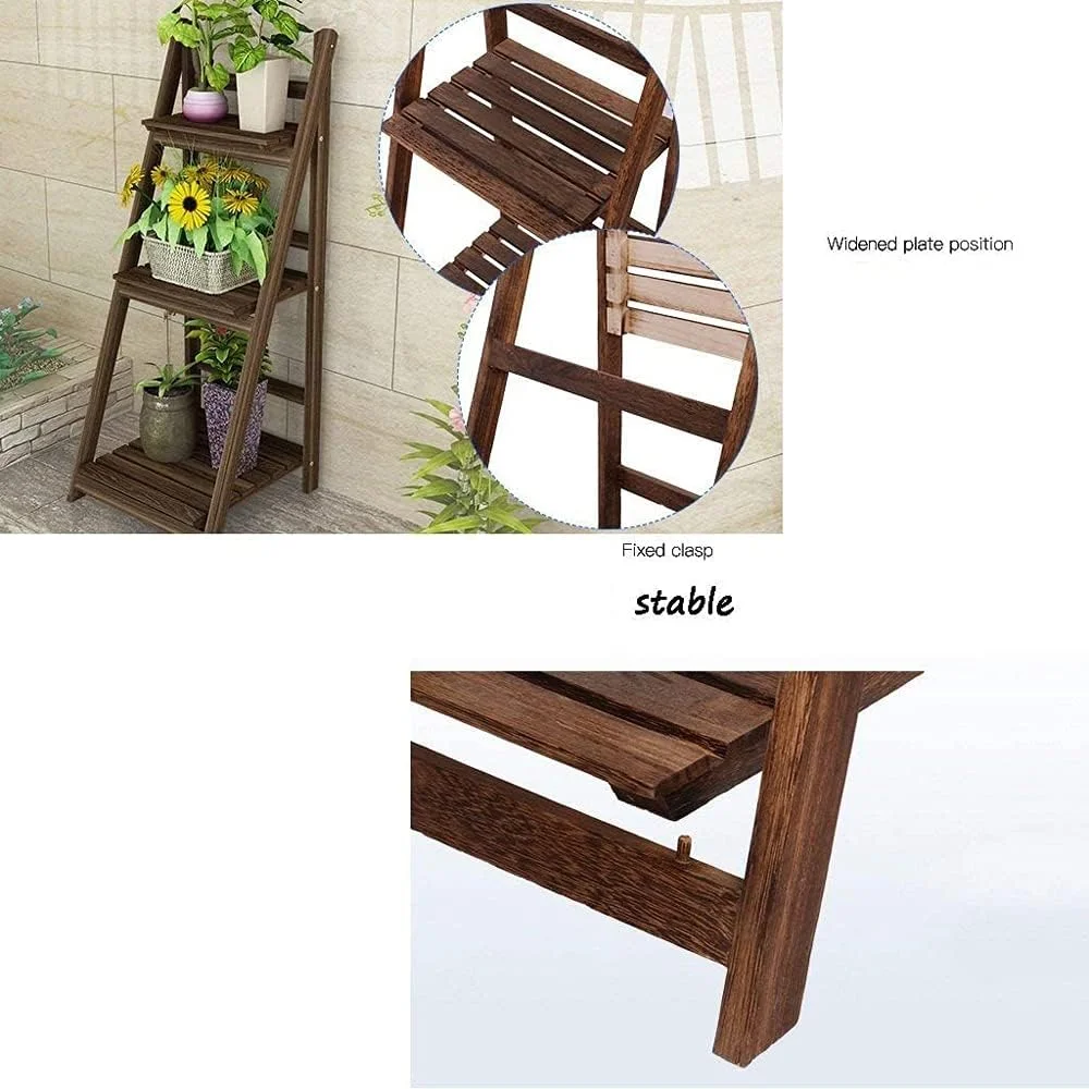 قفسه ارگانایزر حمام سه طبقه چند منظوره LINGWEI - قفسه گل چوبی - استند گیاهان - قفسه کتاب - قفسه کتابخانه - قفسه های مستقل توالت (قهوه ای) قفسه ارگانایزر حمام سه طبقه چند منظوره LINGWEI - قفسه گل چوبی - استند گیاهان - قفسه کتاب - قفسه کتابخانه - قفسه های مستقل توالت (قهوه ای)