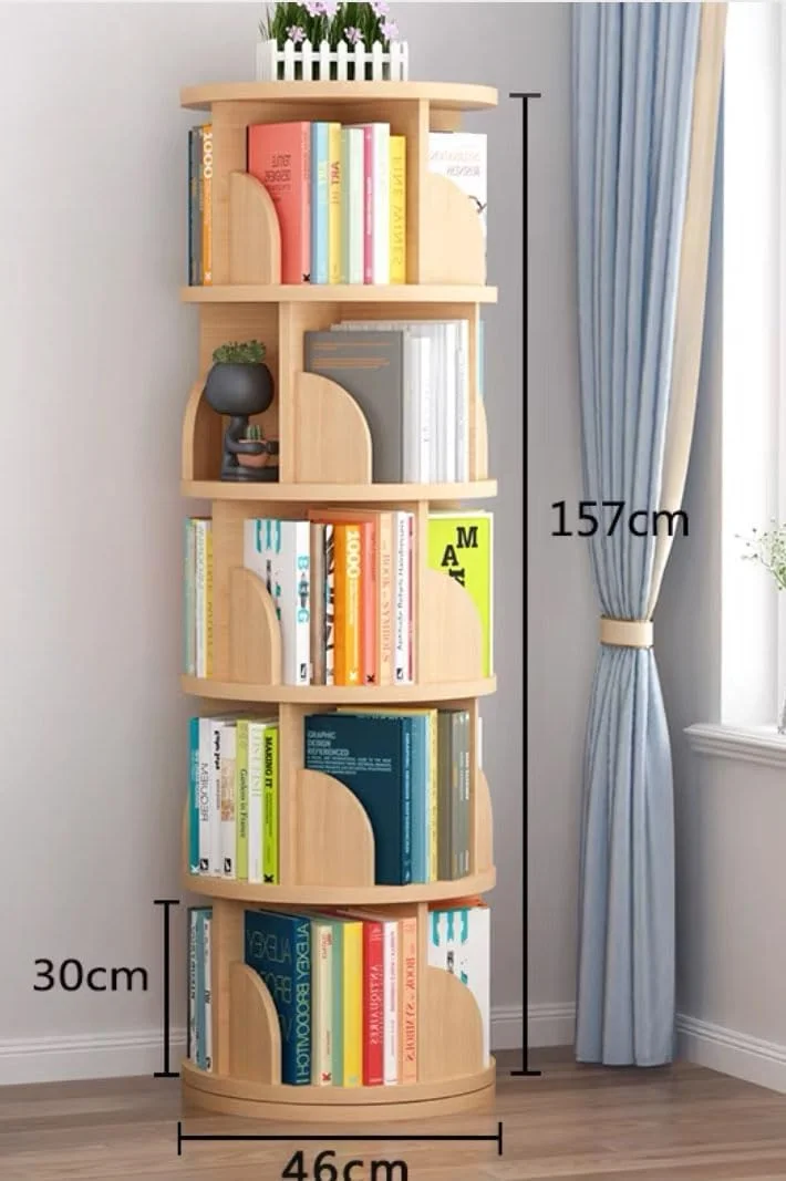 قفسه کتاب چرخشی 5 طبقه LIMOS، قفسه کتاب گردان 360 درجه، قفسه نمایشگر ذخیره سازی کتاب، قفسه های ایستاده با بافل برای اتاق خواب و اتاق نشیمن (چوبی 5 طبقه) قفسه کتاب چرخشی 5 طبقه LIMOS، قفسه کتاب گردان 360 درجه، قفسه نمایشگر ذخیره سازی کتاب، قفسه های ایستاده با بافل برای اتاق خواب و اتاق نشیمن (چوبی 5 طبقه)