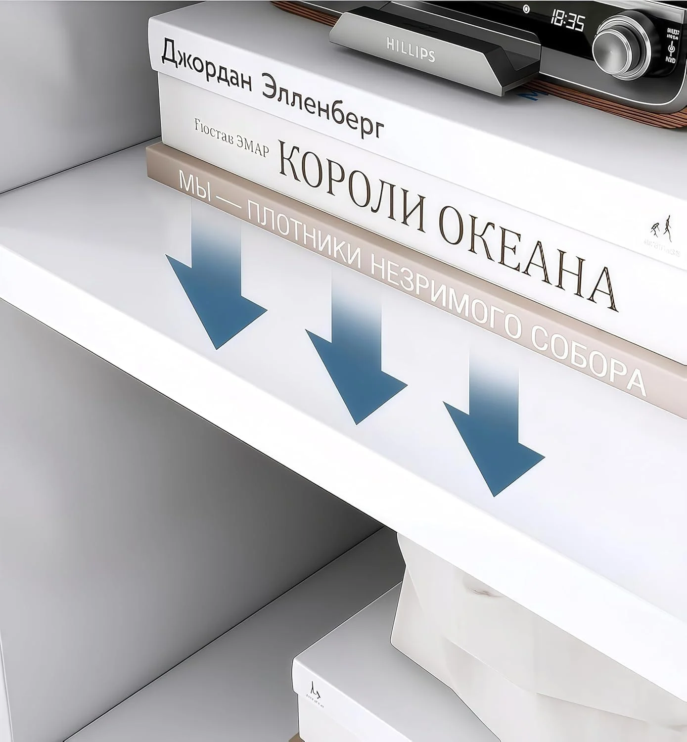 کتابخانه مدرن 6 طبقه LEDIN - قفسه کتاب باز صنعتی برای اتاق نشیمن، دفتر کار، اتاق خواب، سفید، مونتاژ آسان و طراحی صرفه جویی در فضا (سفید) کتابخانه مدرن 6 طبقه LEDIN - قفسه کتاب باز صنعتی برای اتاق نشیمن، دفتر کار، اتاق خواب، سفید، مونتاژ آسان و طراحی صرفه جویی در فضا (سفید)