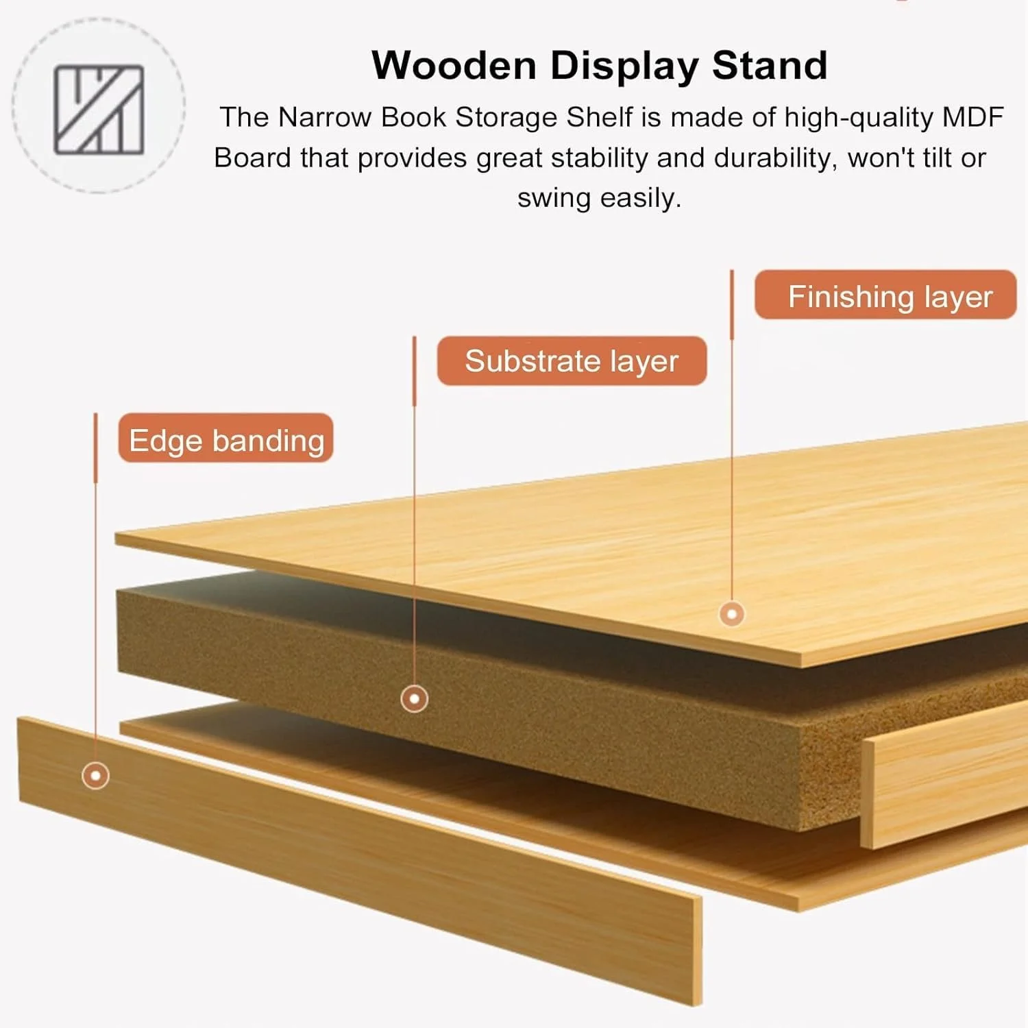 قفسه کتاب بلند MostNow برای نمایش کتاب/مجله/سی دی، استند چوبی نگهدارنده مکعبی، مناسب اتاق خواب، نشیمن، مطالعه و دفتر کار قفسه کتاب بلند MostNow برای نمایش کتاب/مجله/سی دی، استند چوبی نگهدارنده مکعبی، مناسب اتاق خواب، نشیمن، مطالعه و دفتر کار