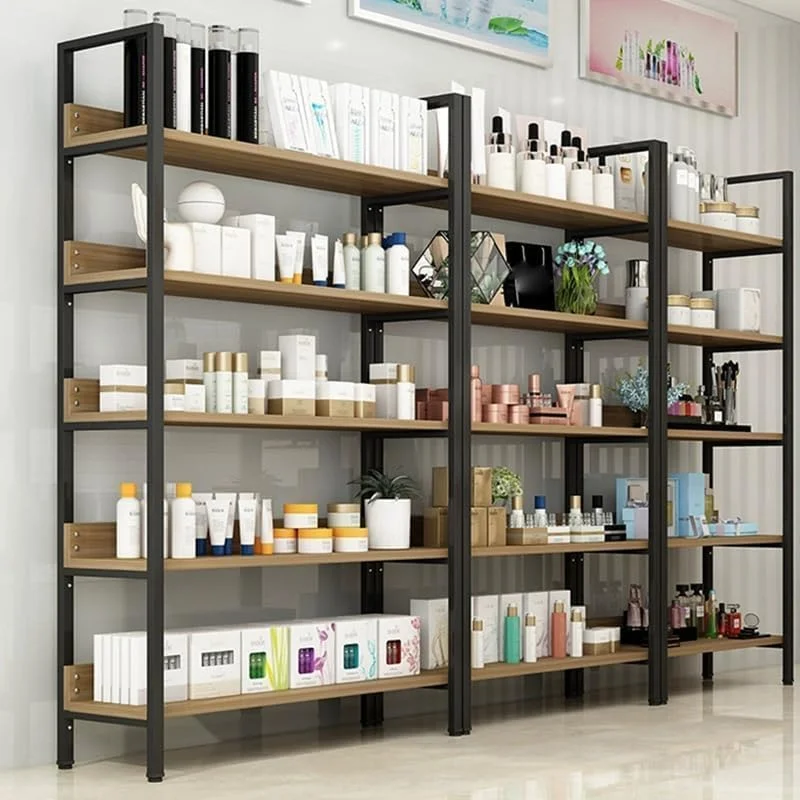 قفسه نردبانی سه طبقه MOMENT، قفسه کتاب 3 طبقه، قفسه سازمان دهنده، واحد قفسه، استند گل، قفسه کتاب صنعتی برای اتاق خواب، آشپزخانه، دفتر، قهوه ای روشن، 93x60x30 سانتی متر