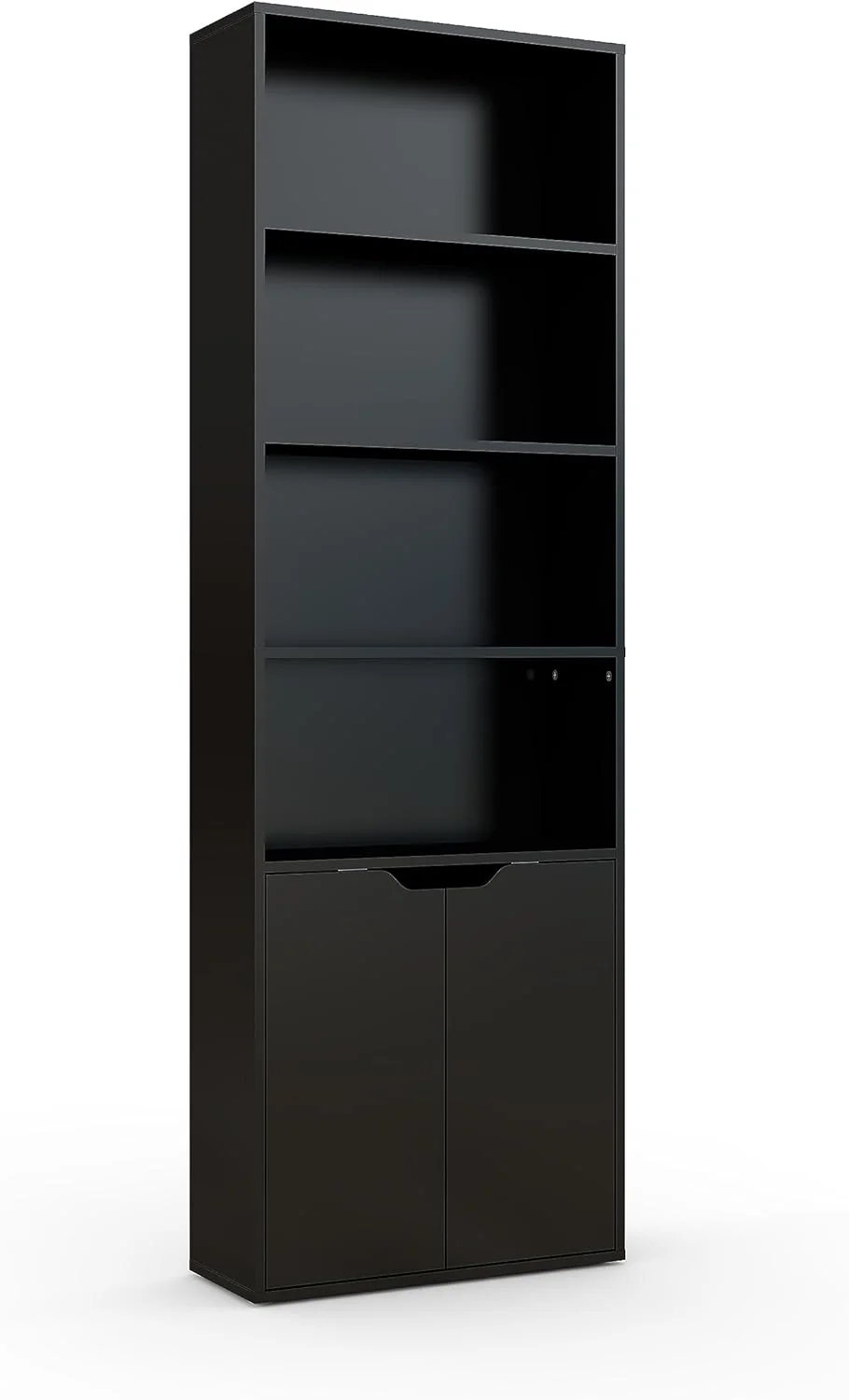 کتابخانه 6 طبقه پانانا با 2 درب، قفسه های مکعبی چوبی، کتابخانه بلند چوبی جامد، کمد نگهداری وسایل، واحد ایستاده نمایشگر (مشکی) کتابخانه 6 طبقه پانانا با 2 درب، قفسه های مکعبی چوبی، کتابخانه بلند چوبی جامد، کمد نگهداری وسایل، واحد ایستاده نمایشگر (مشکی)