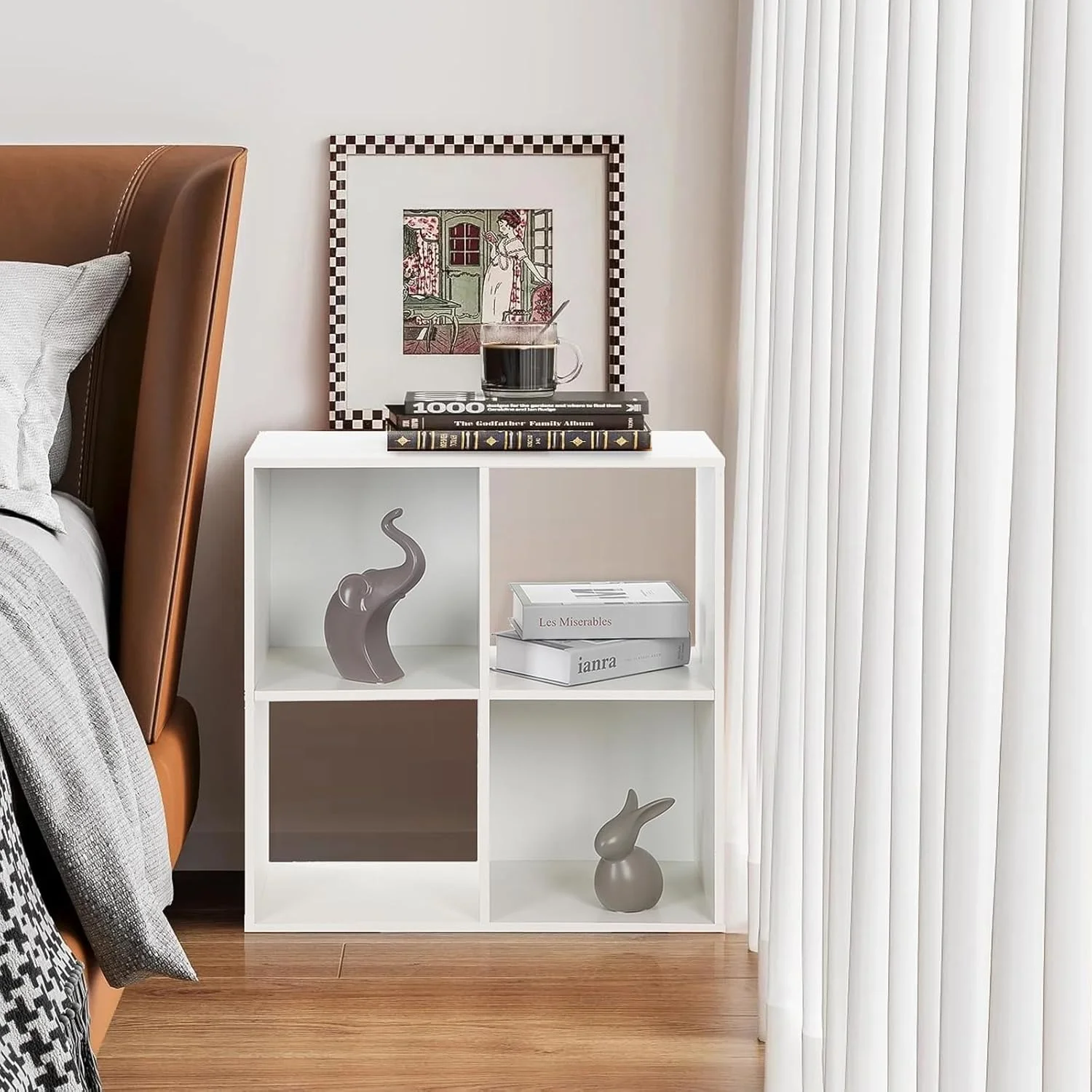 کتابخانه چوبی 4 مکعبی پاچیرا قهوه ای تیره، واحد مکعبی قابل انباشت قفسه کتاب مستقل قفسه ذخیره سازی برای کتاب ها سی دی ها لباس واحد مکعبی ذخیره سازی برای اتاق نشیمن اتاق خواب راهرو دفتر کتابخانه چوبی 4 مکعبی پاچیرا قهوه ای تیره، واحد مکعبی قابل انباشت قفسه کتاب مستقل قفسه ذخیره سازی برای کتاب ها سی دی ها لباس واحد مکعبی ذخیره سازی برای اتاق نشیمن اتاق خواب راهرو دفتر