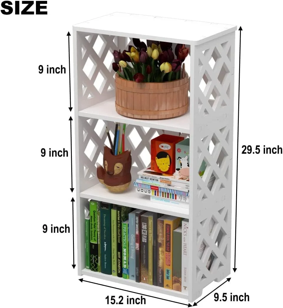 کتابخانه رریی، قفسه کتاب کوچک 3 طبقه کودک، قفسه باز برای نگهداری و سازماندهی کتاب، قفسه نمایش برای اتاق خواب، اتاق نشیمن، حمام، دفتر کار، سفید کتابخانه رریی، قفسه کتاب کوچک 3 طبقه کودک، قفسه باز برای نگهداری و سازماندهی کتاب، قفسه نمایش برای اتاق خواب، اتاق نشیمن، حمام، دفتر کار، سفید