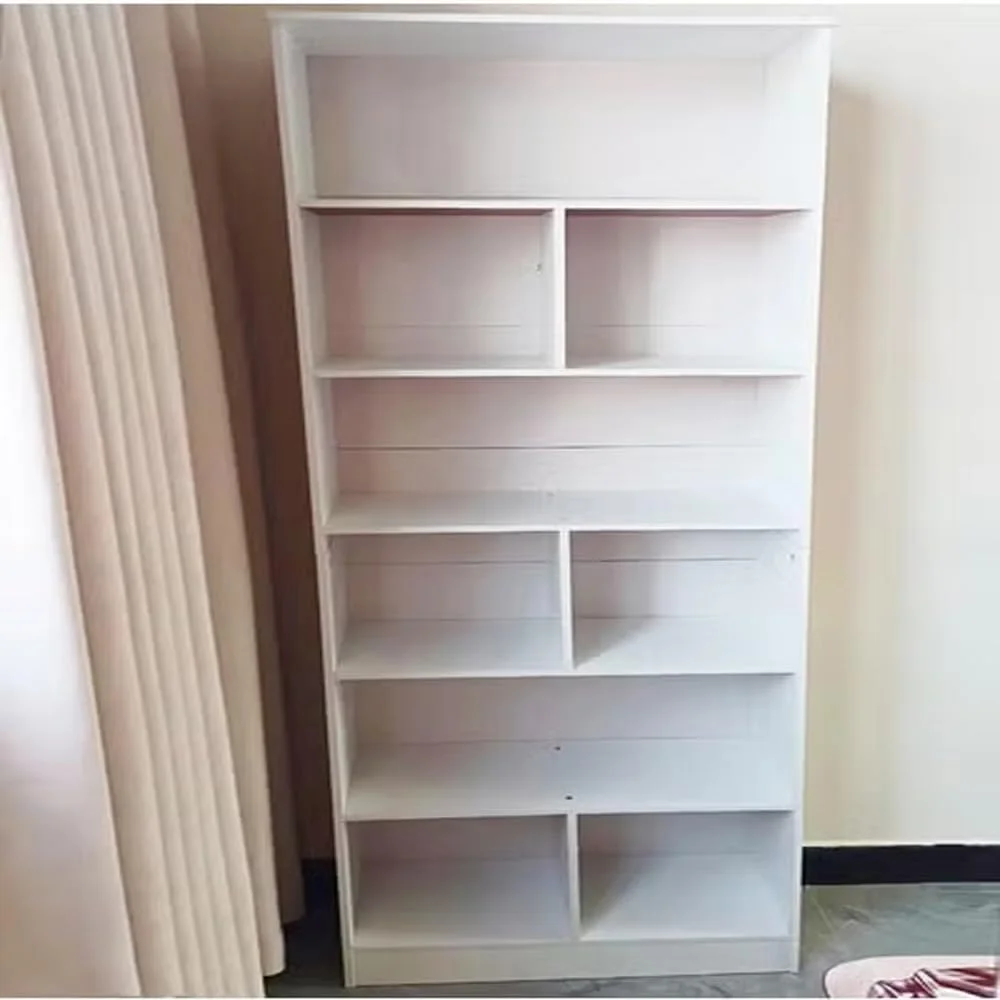 قفسه کتاب 5 طبقه قابل تنظیم رافین - قفسه نمایش کتاب بلند مدرن، قفسه نگهداری با سبک خلاقانه، مبلمان چوبی ضخیم 15 میلی متری برای اتاق خواب، اتاق نشیمن و دفتر کار خانگی، 60x24x180 سانتی متر قفسه کتاب 5 طبقه قابل تنظیم رافین - قفسه نمایش کتاب بلند مدرن، قفسه نگهداری با سبک خلاقانه، مبلمان چوبی ضخیم 15 میلی متری برای اتاق خواب، اتاق نشیمن و دفتر کار خانگی، 60x24x180 سانتی متر