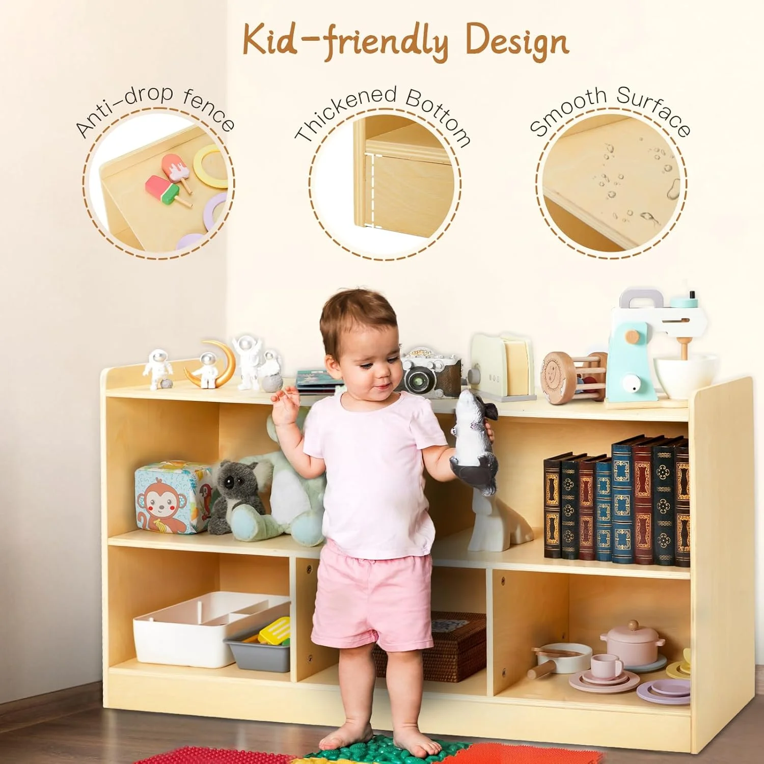 قفسه های مونته سوری، قفسه چوبی نظم دهنده اسباب بازی برای کتاب و اسباب بازی، کتابخانه 2 طبقه، کابینت ذخیره سازی 5 قسمتی، قفسه کتاب کودک نوپا برای اتاق کودک، اتاق بازی، مهد کودک قفسه های مونته سوری، قفسه چوبی نظم دهنده اسباب بازی برای کتاب و اسباب بازی، کتابخانه 2 طبقه، کابینت ذخیره سازی 5 قسمتی، قفسه کتاب کودک نوپا برای اتاق کودک، اتاق بازی، مهد کودک