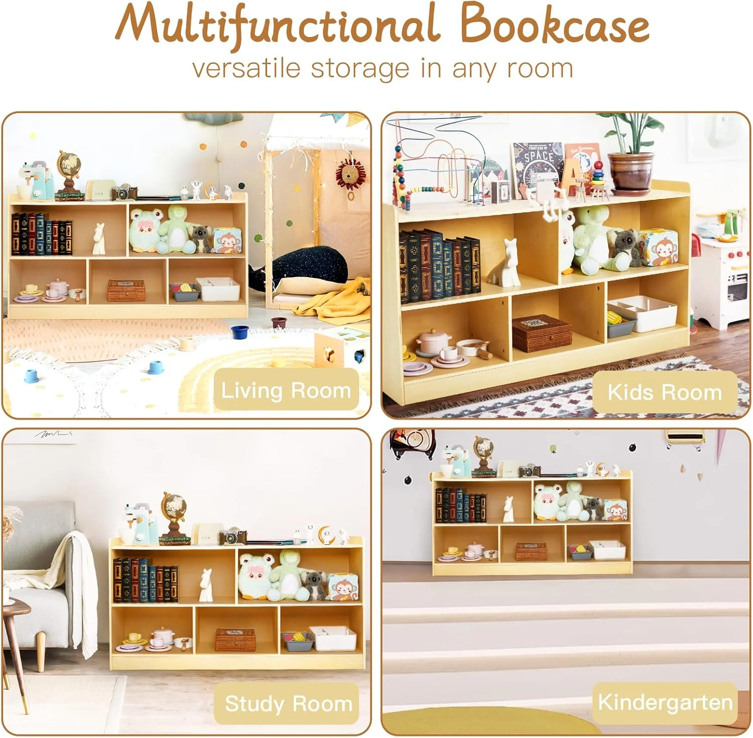 قفسه های مونته سوری، قفسه چوبی نظم دهنده اسباب بازی برای کتاب و اسباب بازی، کتابخانه 2 طبقه، کابینت ذخیره سازی 5 قسمتی، قفسه کتاب کودک نوپا برای اتاق کودک، اتاق بازی، مهد کودک قفسه های مونته سوری، قفسه چوبی نظم دهنده اسباب بازی برای کتاب و اسباب بازی، کتابخانه 2 طبقه، کابینت ذخیره سازی 5 قسمتی، قفسه کتاب کودک نوپا برای اتاق کودک، اتاق بازی، مهد کودک