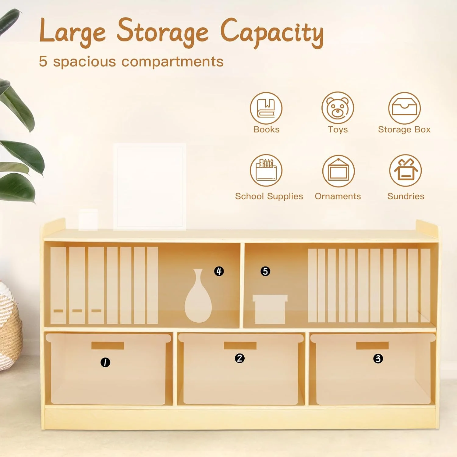 قفسه های مونته سوری، قفسه چوبی نظم دهنده اسباب بازی برای کتاب و اسباب بازی، کتابخانه 2 طبقه، کابینت ذخیره سازی 5 قسمتی، قفسه کتاب کودک نوپا برای اتاق کودک، اتاق بازی، مهد کودک قفسه های مونته سوری، قفسه چوبی نظم دهنده اسباب بازی برای کتاب و اسباب بازی، کتابخانه 2 طبقه، کابینت ذخیره سازی 5 قسمتی، قفسه کتاب کودک نوپا برای اتاق کودک، اتاق بازی، مهد کودک