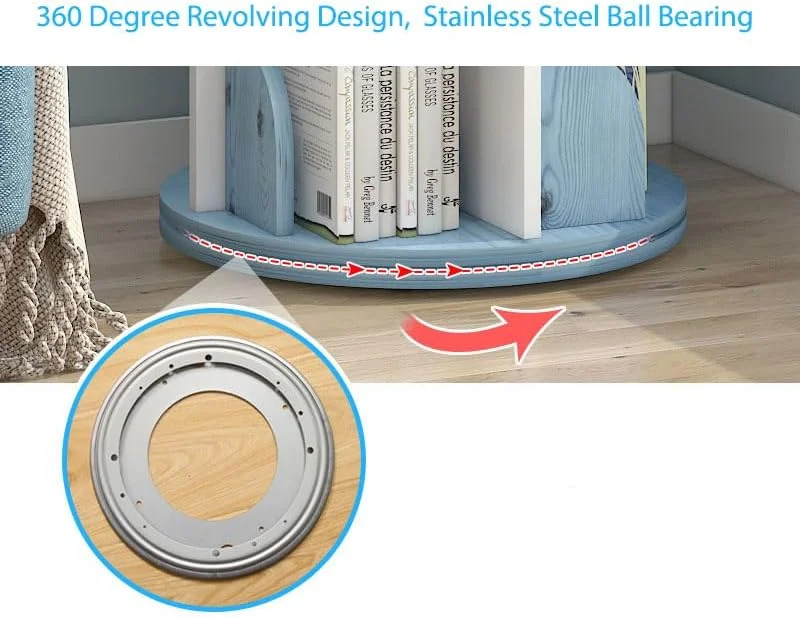 قفسه کتاب چرخشی 360 درجه با 5 طبقه، قفسه کتاب ایستاده برای اتاق خواب منزل، اتاق نشیمن، دفتر کار، کلاس درس، گوشه مطالعه (سفید گرم، 5 طبقه) قفسه کتاب چرخشی 360 درجه با 5 طبقه، قفسه کتاب ایستاده برای اتاق خواب منزل، اتاق نشیمن، دفتر کار، کلاس درس، گوشه مطالعه (سفید گرم، 5 طبقه)