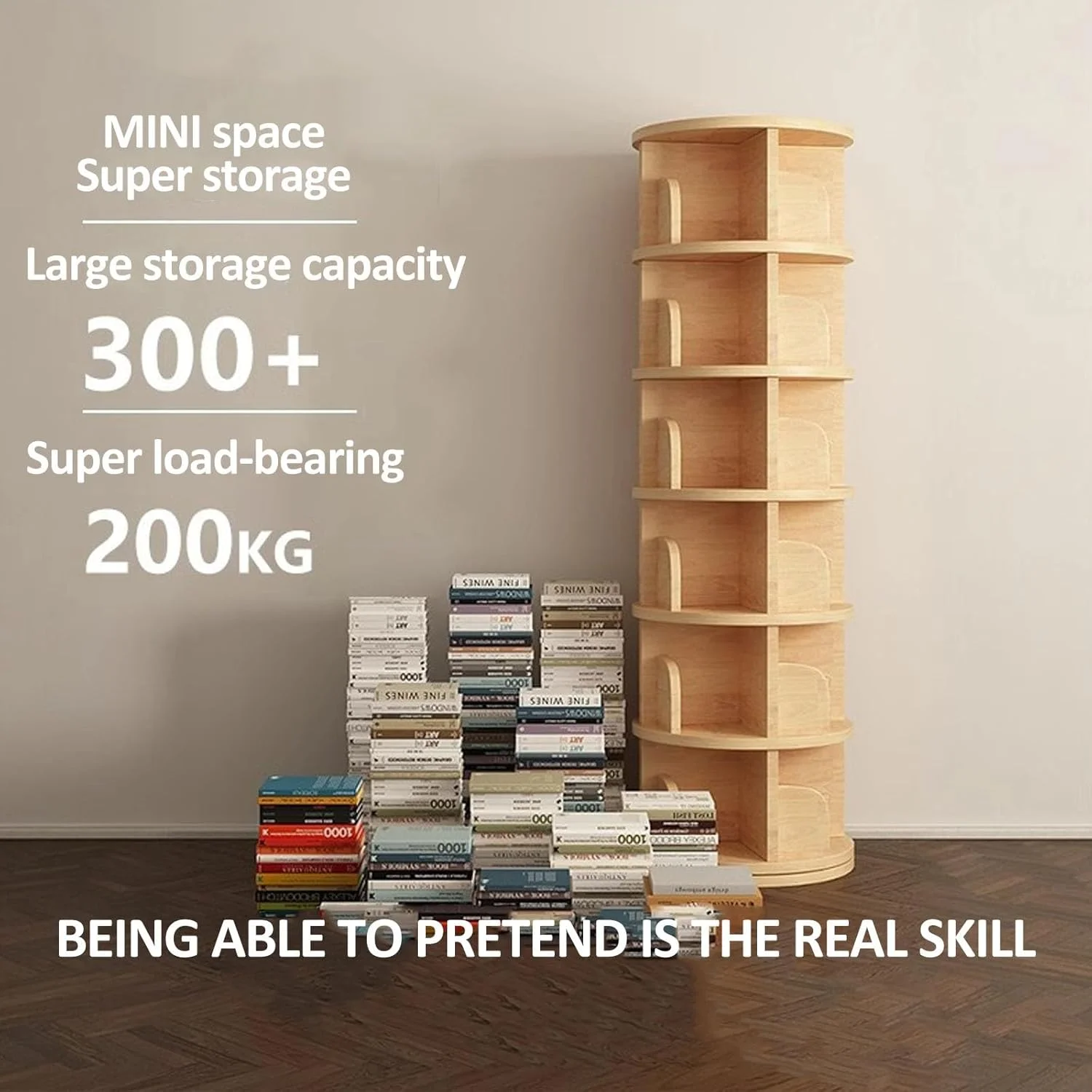 کتابخانه چرخشی 6 طبقه کودک 360 درجه، کتابخانه چرخشی چوبی محکم، قفسه کتاب تصویری متحرک دانشجویی کتابخانه چرخشی 6 طبقه کودک 360 درجه، کتابخانه چرخشی چوبی محکم، قفسه کتاب تصویری متحرک دانشجویی