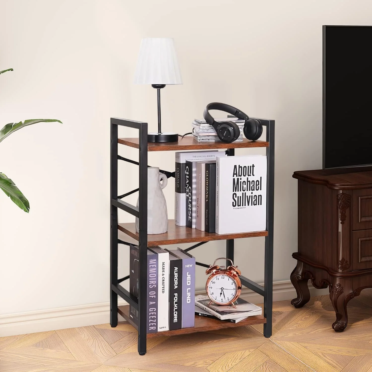 قفسه کتاب SPNOR، قفسه کتاب 3 طبقه صنعتی، قفسه کتاب فلزی، قفسه کتاب کوچک روستایی برای فضاهای کوچک، قفسه نمایشگر، سازمان دهنده قفسه کتاب برای اتاق نشیمن، اتاق خواب و مبلمان اداری، 42 سانتی متر عمق x 28 سانتی متر عرض x 70 سانتی متر ارتفاع. قفسه کتاب SPNOR، قفسه کتاب 3 طبقه صنعتی، قفسه کتاب فلزی، قفسه کتاب کوچک روستایی برای فضاهای کوچک، قفسه نمایشگر، سازمان دهنده قفسه کتاب برای اتاق نشیمن، اتاق خواب و مبلمان اداری، 42 سانتی متر عمق x 28 سانتی متر عرض x 70 سانتی متر ارتفاع.