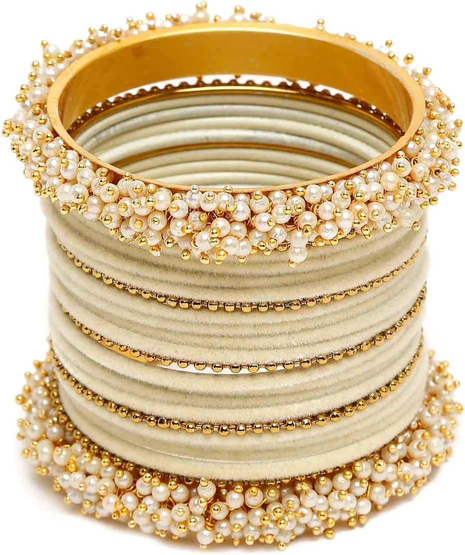 ست النگوی شیک و جدید روکش طلایی زنانه Shining Diva (12994b_2.8)، سایز آزاد، بسته 23 عددی