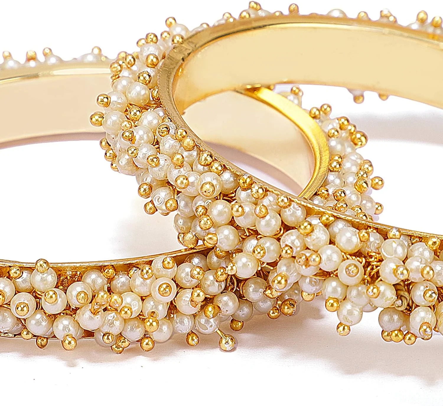 دستبند النگویی مرواریدی با طراحی سنتی و روکش طلایی جدیدترین مدل درخشان دیوا برای زنان (سفید) (rrsd8300b_2.6) دستبند النگویی مرواریدی با طراحی سنتی و روکش طلایی جدیدترین مدل درخشان دیوا برای زنان (سفید) (rrsd8300b_2.6)