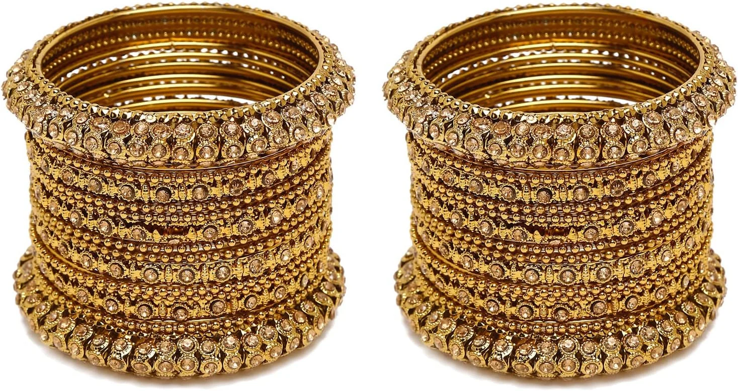 ست 28 عددی النگو زنانه شیک و سنتی درخشان دیوا ست 28 عددی النگو زنانه شیک و سنتی درخشان دیوا