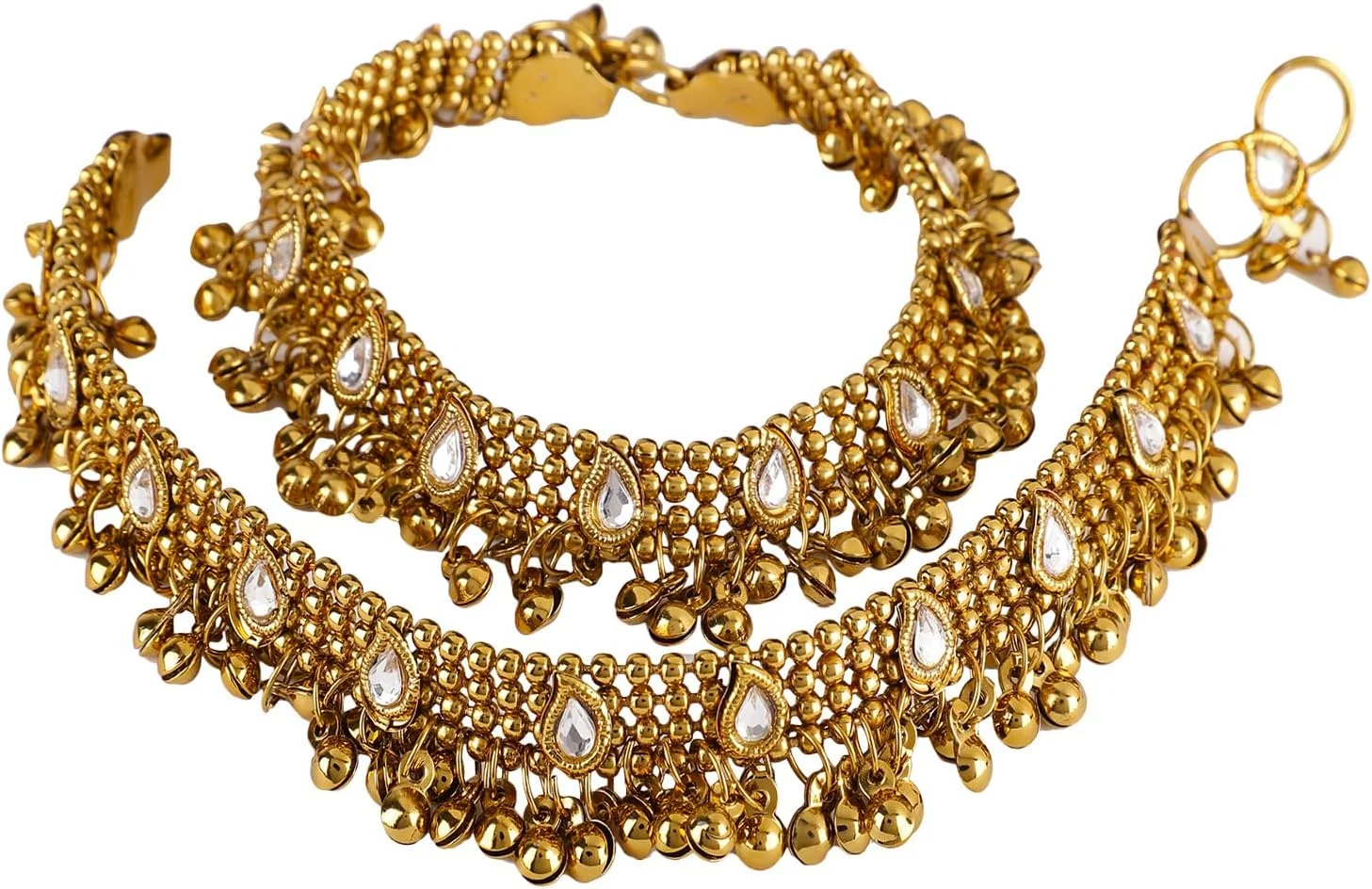 خلخال زنانه با روکش طلای شاینینگ دیوا (5634a)