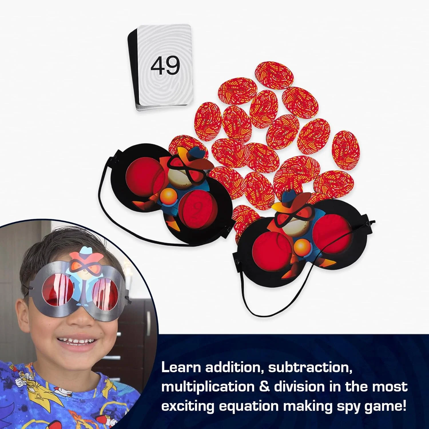 بازی فکری ریاضی کارآگاهی Chalk and Chuckles، مناسب کودکان 8 تا 12 سال، بازی آموزشی برای تقویت هوش کودکان بالای 10 سال، هدیه برای پسران و دختران 9، 10 و 11 ساله، اسباب بازی های STEM