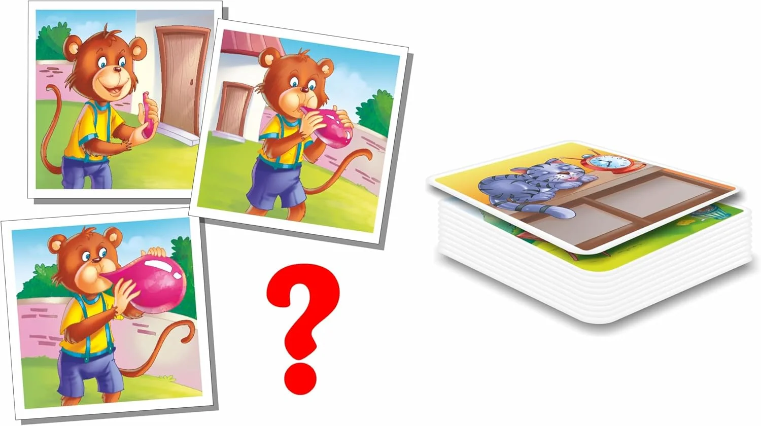 بازی حافظه خلاقانه -1 | بازی برای تقویت تفکر منطقی و داستان سرایی | کارت های ترتیبی | بازی های پیش دبستانی | آموزشی و یادگیری | سری بازی های مناسب برای کودکان 4 سال به بالا