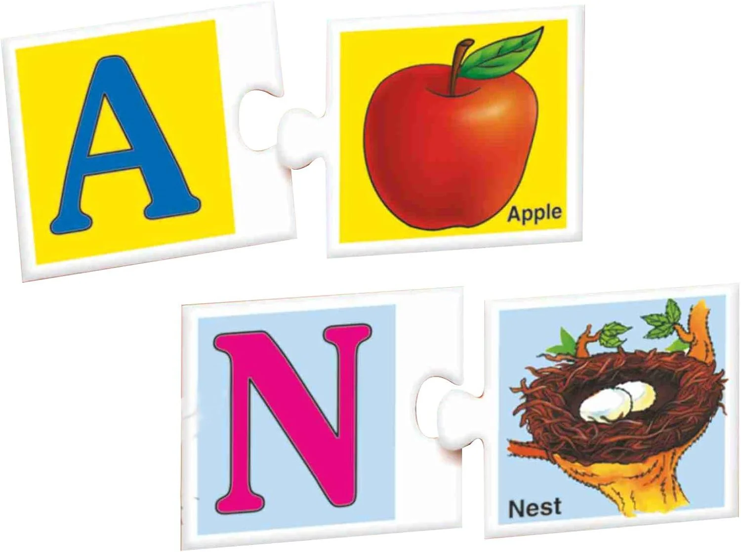 مجموعه آموزشی پیش دبستانی Creative’s - بازی آموزشی 6 در 1 برای کودکان، الفبا، اعداد، اشکال و رنگ ها - پازل ها و بازی های کارتی - بازی آموزش زودهنگام برای آموزش در منزل و هدیه آموزشی - سن 3 سال به بالا