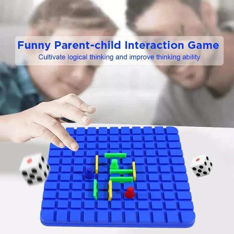 بازی فکری تخته‌ای شکستن، اسباب‌بازی‌های آموزشی، بازی تخته‌ای شطرنج رقابتی تعاملی چند نفره سرگرم‌کننده برای خانواده و مهمانی، بازی استراتژی خانوادگی برای سنین 3 سال به بالا (آبی)