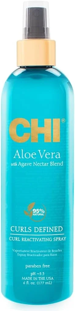 اسپری احیا کننده فر مو حاوی آلوئه ورا CHI - ۹۵% طبیعی، بدون سولفات، پارابن و گلوتن - ۱۷۷ میلی لیتر