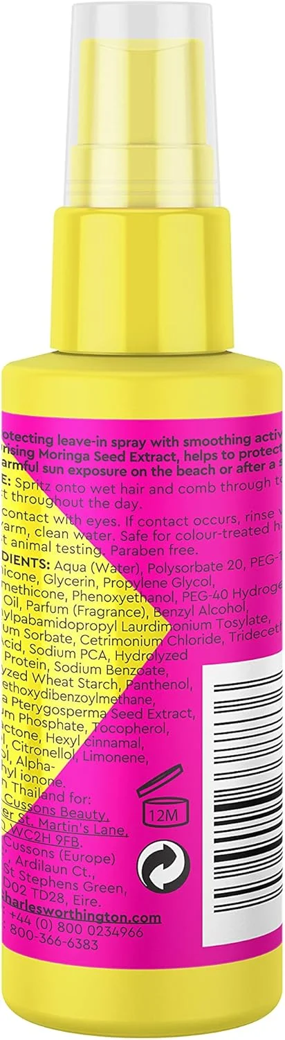 اسپری محافظ مو در برابر آفتاب چارلز ورتینگتون، آبرسان و مغذی، اسپری نرم کننده مو، 50 میلی لیتر