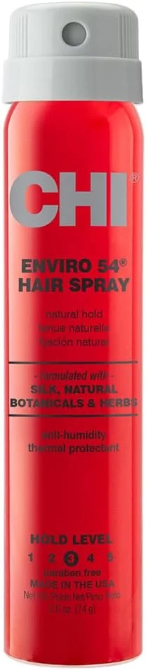اسپری مو CHI Enviro 54، نگهدارنده طبیعی، اسپری سبک برای تکمیل و تثبیت انواع مدل مو، بدون سولفات و پارابن، 74 میلی لیتر اسپری مو CHI Enviro 54، نگهدارنده طبیعی، اسپری سبک برای تکمیل و تثبیت انواع مدل مو، بدون سولفات و پارابن، 74 میلی لیتر