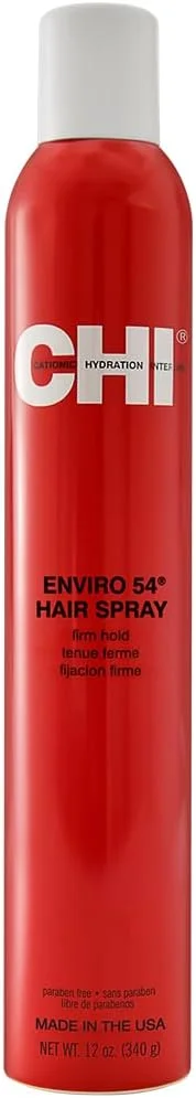 اسپری مو CHI Enviro 54، نگهدارنده قوی، اسپری سبک وزن، مدل موها را تثبیت می کند، بدون سولفات، پارابن و گلوتن، 340 گرم اسپری مو CHI Enviro 54، نگهدارنده قوی، اسپری سبک وزن، مدل موها را تثبیت می کند، بدون سولفات، پارابن و گلوتن، 340 گرم