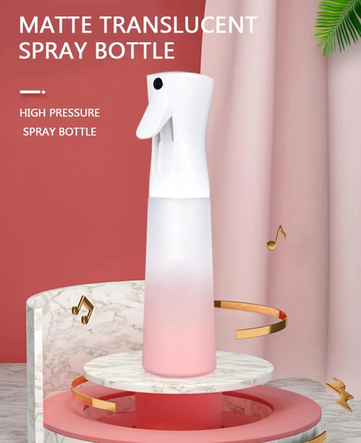 بطری اسپری مو، بطری اسپری پیوسته برای گیاهان، بطری های اسپری کوچک خالی با مه پاش ریز، بطری اسپری آب برای محصولات حالت دهنده موی فر، گیاهان، لوازم آرایشگری