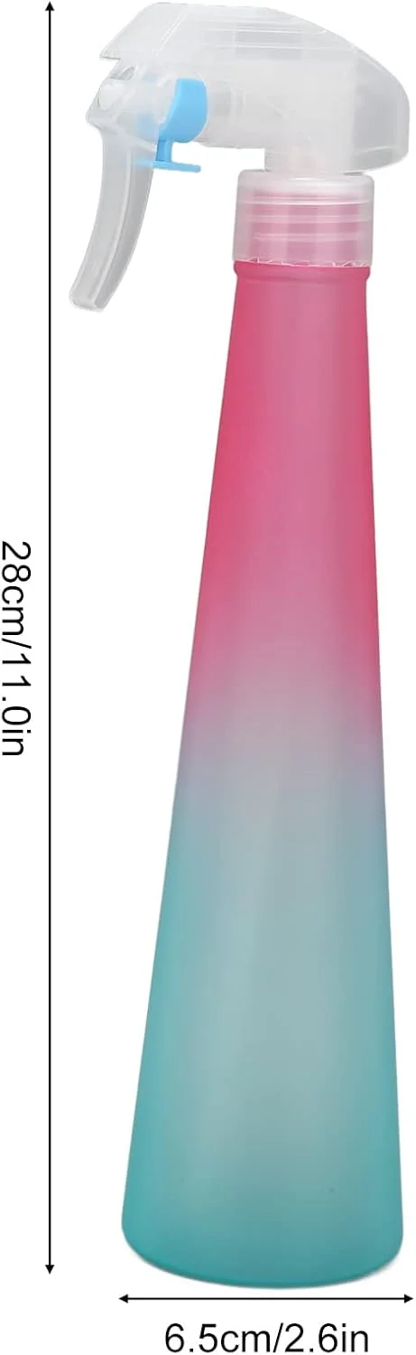 بطری اسپری مداوم قابل شارژ مجدد، بطری خالی اسپری، افشانه مه پاش ریز برای حالت دادن به مو و گیاهان، 350 میلی لیتر
