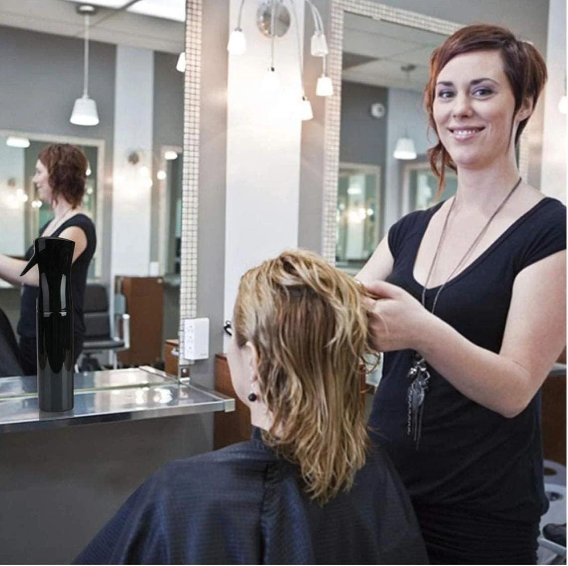 بطری اسپری آب 1 عدد، بطری اسپری مداوم، افشانه مه پاش ریز قابل شارژ مجدد، بطری اسپری خالی با ماشه برای حالت دادن به مو، آبیاری گیاهان، دوش گرفتن حیوانات خانگی