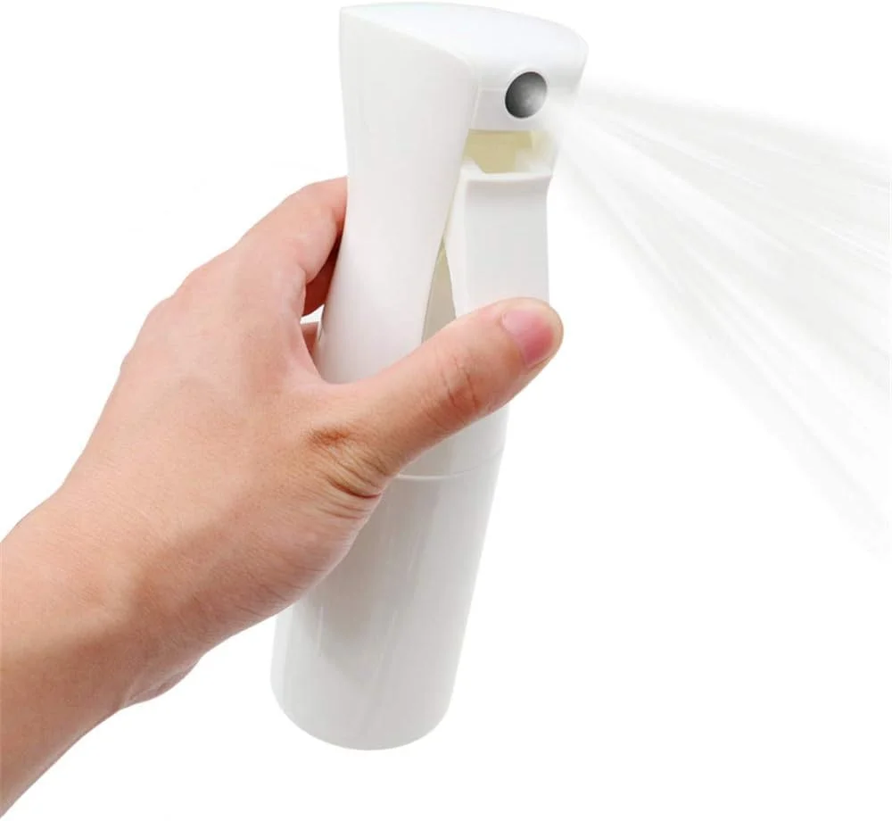 بطری اسپری مو Copiel، بطری خالی آبپاش پیوسته، بطری اسپری مه پاش ریز 160 میلی لیتر، بطری پلاستیکی خالی برای حالت دادن به مو، گیاهان، تمیز کردن (سفید)