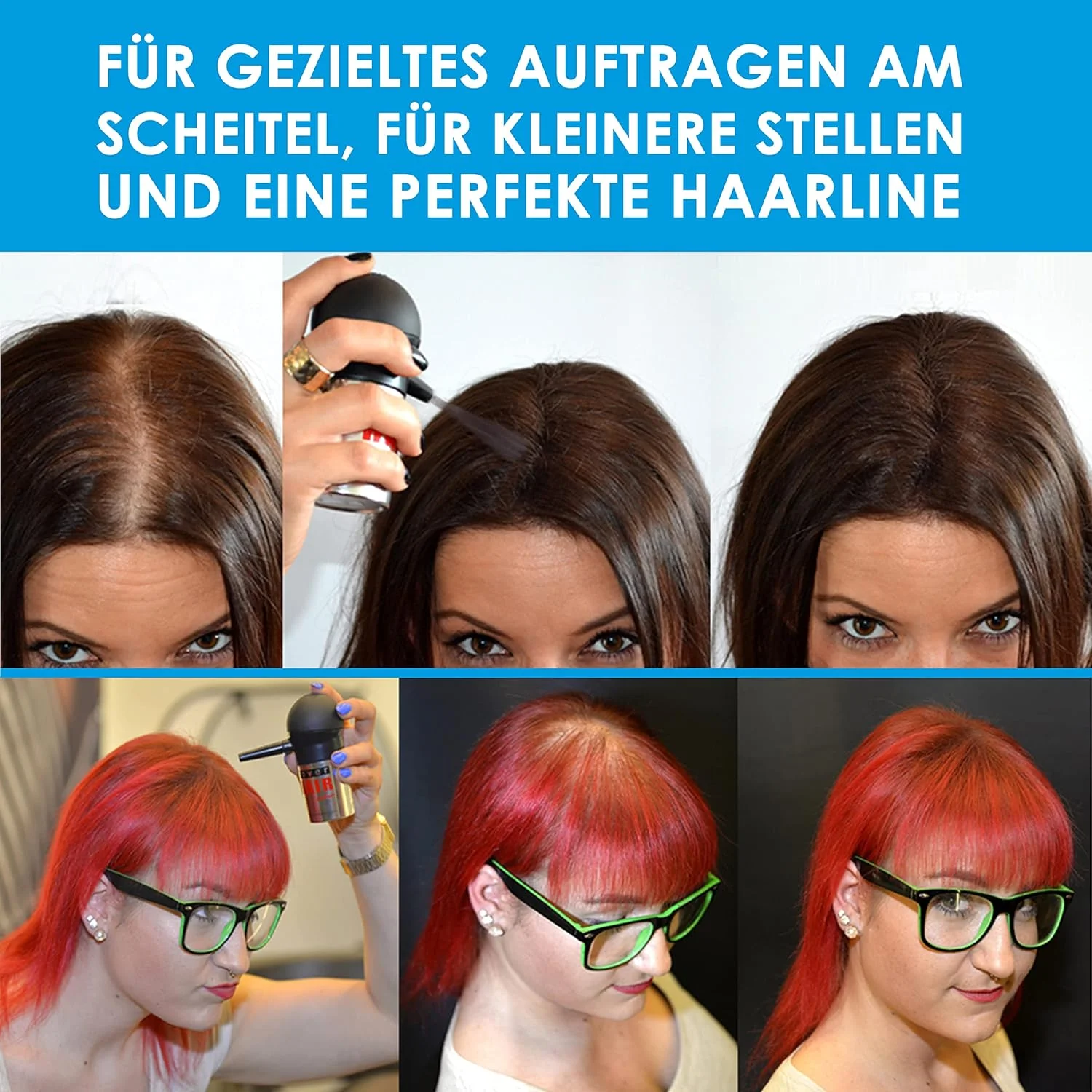 نازل پمپی اسپری مو COVER HAIR برای قوطی های پودر مو، مناسب برای پودر موی 30 گرمی