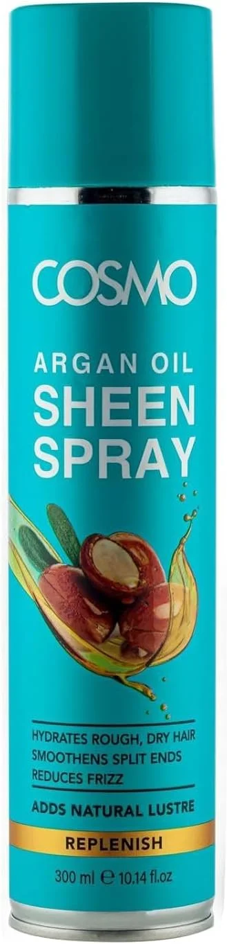 اسپری مو مغذی و براق کننده Cosmo، درخشش و تغذیه طبیعی، 300 میلی لیتر (آرگان)