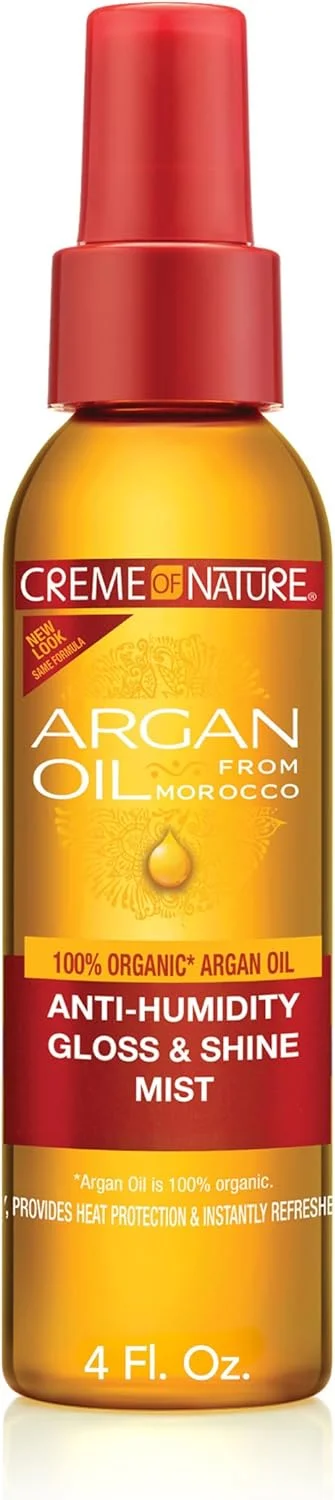 اسپری براق کننده و درخشان کننده روغن آرگان Creme of Nature، ۱۱۸ میلی لیتر