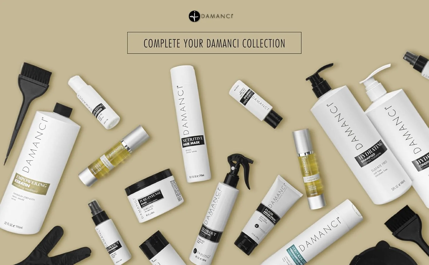 اسپری محافظ حرارت مو دامانسی، محافظ چند منظوره حرارت مو و نرم کننده مو، کاهش زمان خشک کردن با سشوار، از بین بردن وز و افزایش درخشندگی، بدون نمک، بدون سولفات