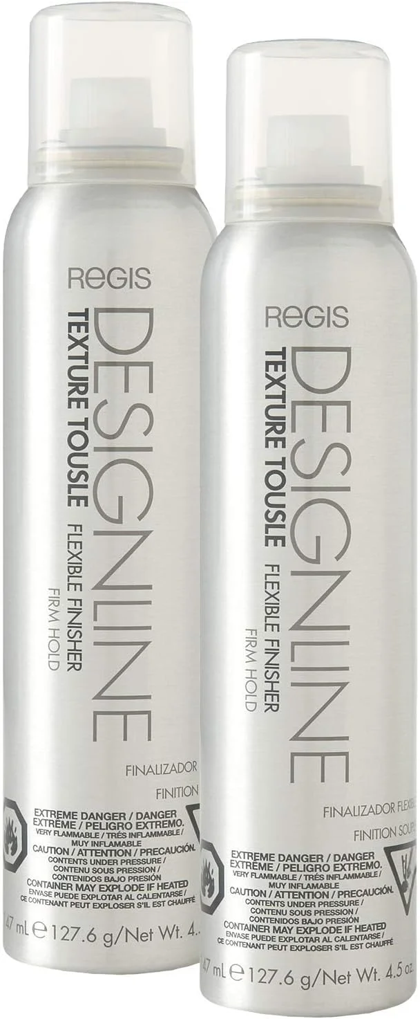 DESIGNLINE فینیشر بافت دهنده منعطف Tousle - محافظ حرارتی حالت دهنده مو Regis، اسپری مو که به ثابت نگه داشتن موها و ایجاد ظاهری پرپشت و آشفته کمک می کند (2 عدد) DESIGNLINE فینیشر بافت دهنده منعطف Tousle - محافظ حرارتی حالت دهنده مو Regis، اسپری مو که به ثابت نگه داشتن موها و ایجاد ظاهری پرپشت و آشفته کمک می کند (2 عدد)