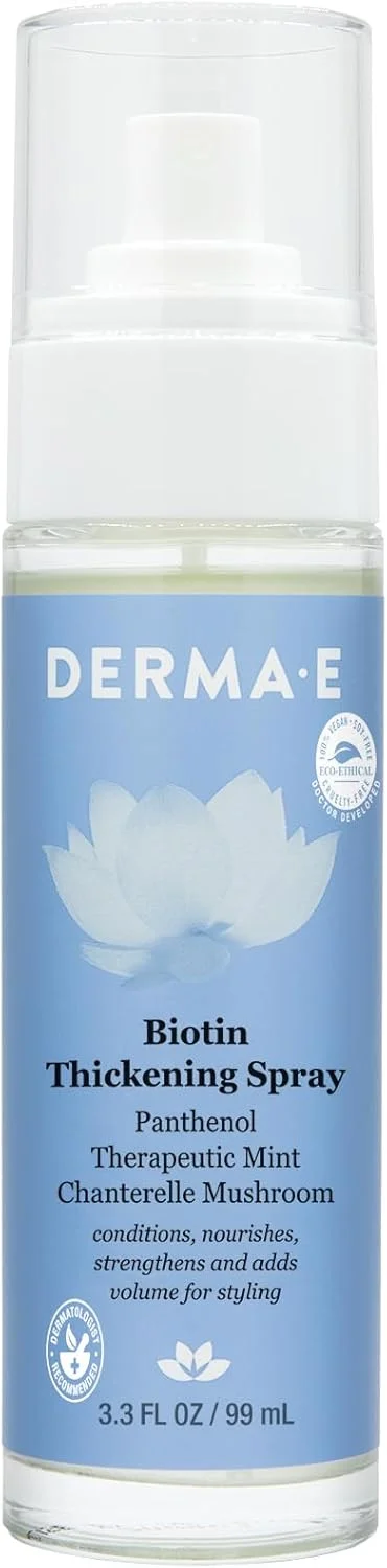 اسپری ضخیم کننده مو حاوی کراتین Derma E، حجم 99 میلی لیتر اسپری ضخیم کننده مو حاوی کراتین Derma E، حجم 99 میلی لیتر