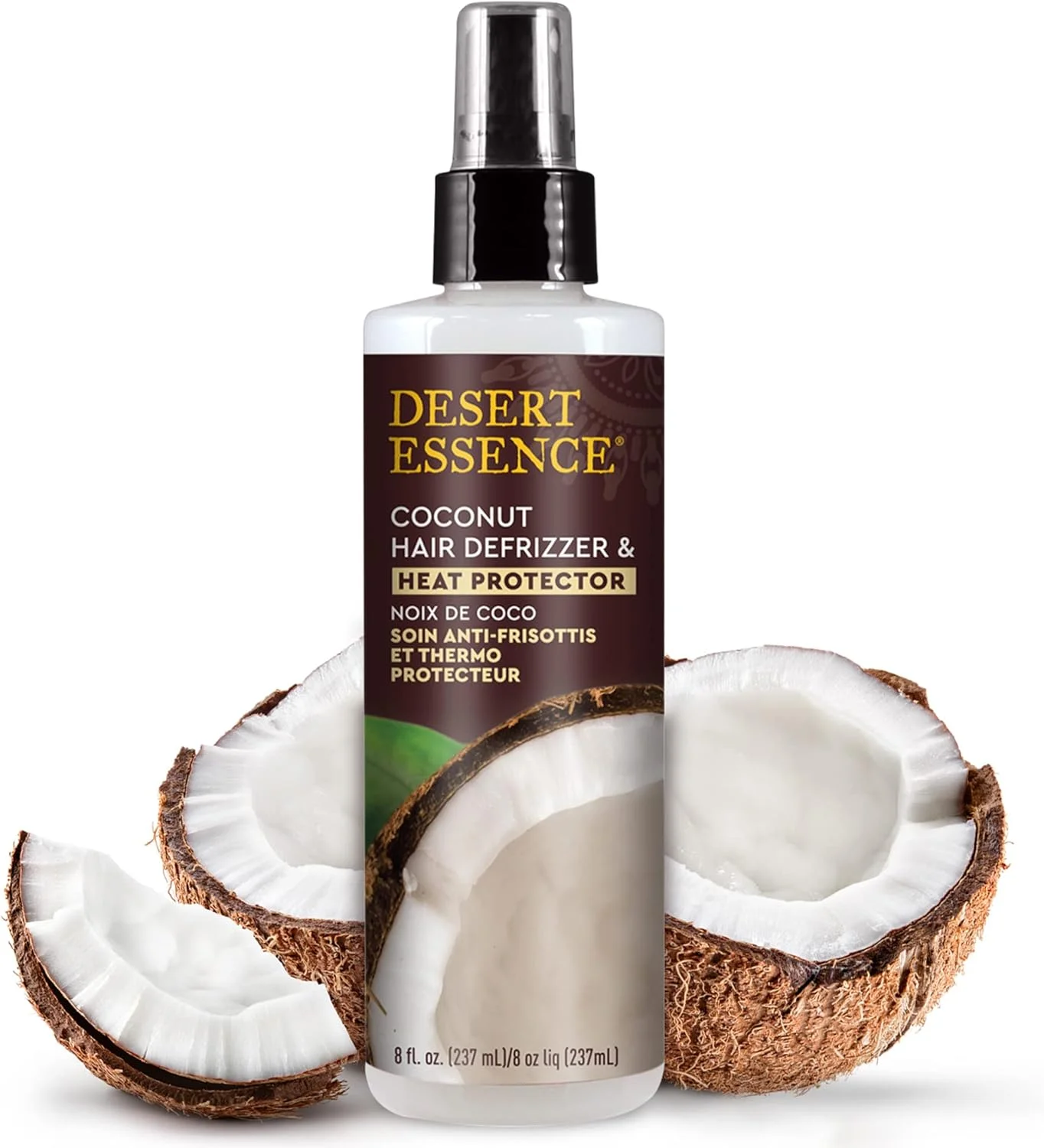 اسپری محافظت کننده مو در برابر حرارت و وز مو نارگیل دزرت اسنس، 237 میلی لیتر