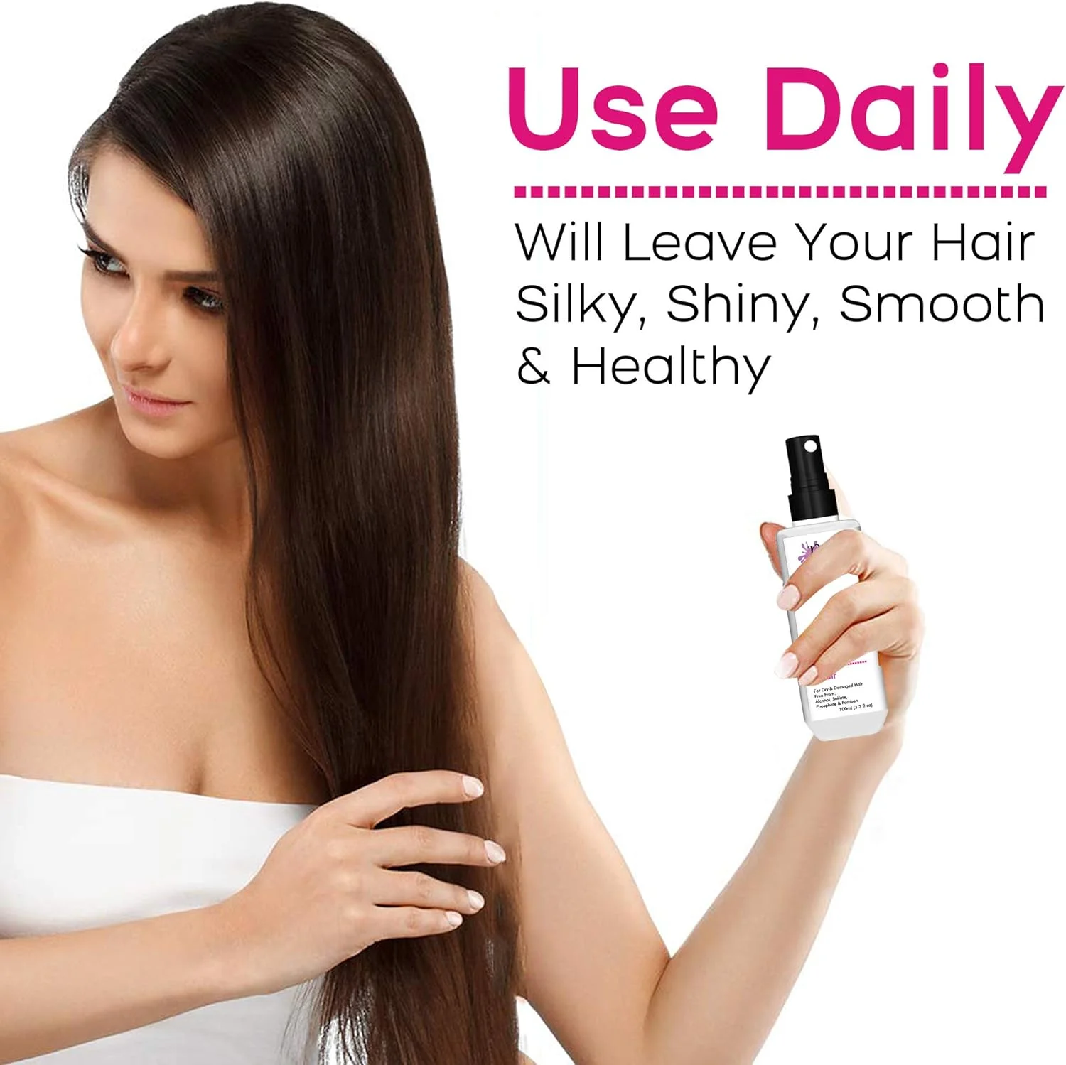 اسپری محافظ حرارتی مو حاوی کراتین هیدرولیز شده و ویتامین ای Dirty Works | اسپری حالت دهنده مو | مناسب موهای معمولی تا خشک و وز 100 میلی لیتر