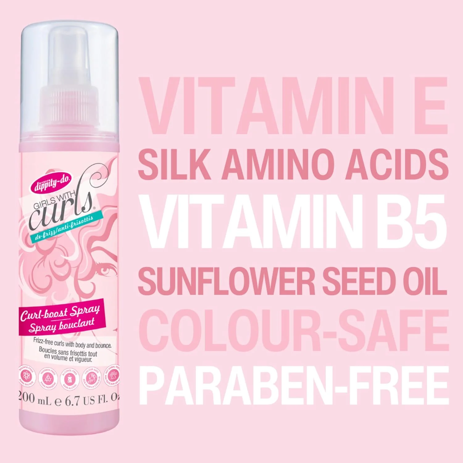 اسپری تقویت کننده فر مو دیپیتی دو مخصوص موهای فر، 200 میلی لیتر