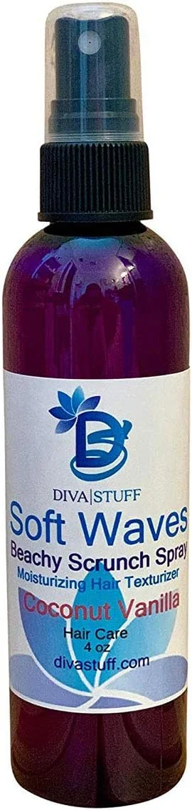 اسپری ایجاد بافت موی نرم و موج‌دار Diva Stuff، مرطوب‌کننده مو، نارگیل و وانیل