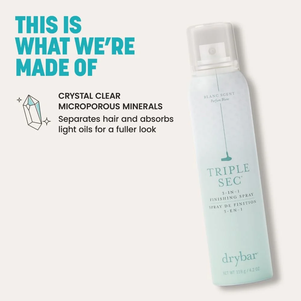 اسپری حالت دهنده مو 3 در 1 Drybar Triple Sec، رایحه لوکس، حجم دهنده فوری و طراوت بخش (125 میلی لیتر)